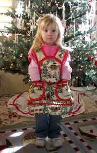 1940 Old Time Village Christmas Aprons