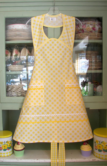 1940 Yellow Triangle Gingham