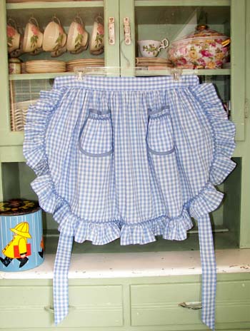 1948 Ruffle Blue Gingham 