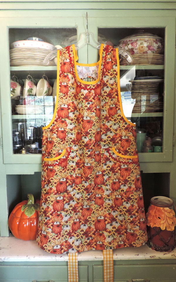 Aunt Violet Old Fashioned Pumpkin Apron