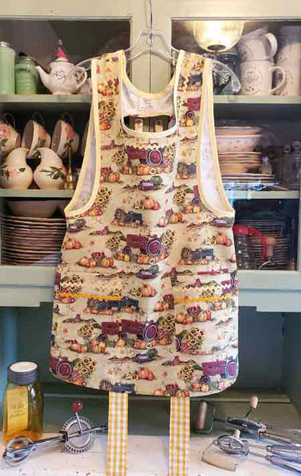 Tractor harvest apron in Grandma