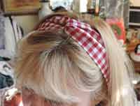 Hair Tie Red Gingham