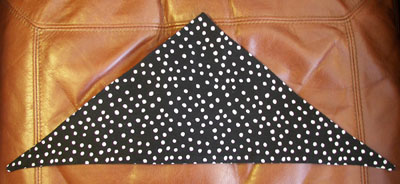 Dog or Cat Scarf in Black Polka Dot