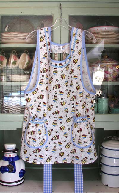 Grandma Bowl of Cherries apron