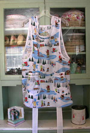 Grandma apron in holiday time