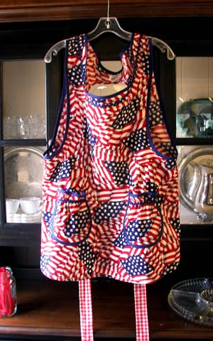 Grandma patriotic apron