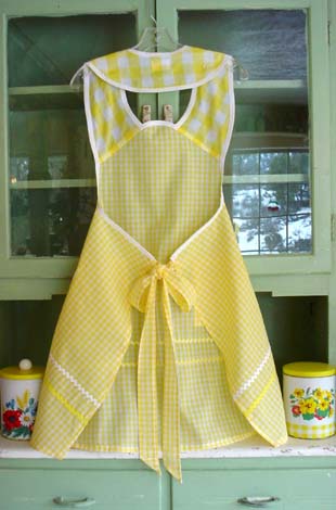 1940 Yellow gingham back