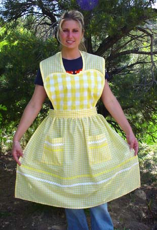 Yellow Heart Apron